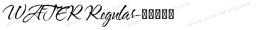 WATER Regular字体转换